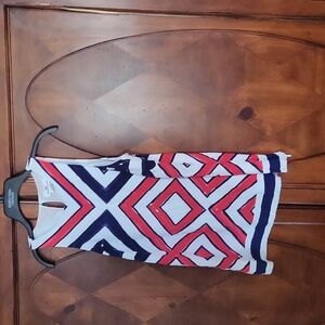 Vineyard Vines red white and blue size 4 sleeveless blouse